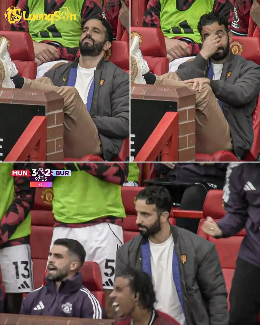 Khoảnh khắc Amorim nín lặng và thở phào khi chứng kiến Bruno Fernandes đá phạt đền