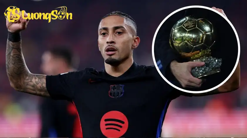 Barca tránh việc mất số tiền lớn khi Raphinha hụt mất Quả bóng Vàng 2025 (Ảnh: BeinSport).